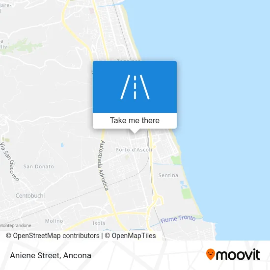 Aniene Street map