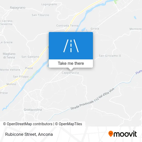 Rubicone Street map