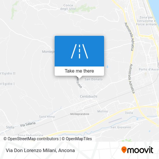 Via Don Lorenzo Milani map