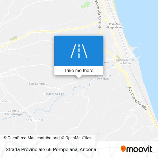 Strada Provinciale 68 Pompeiana map