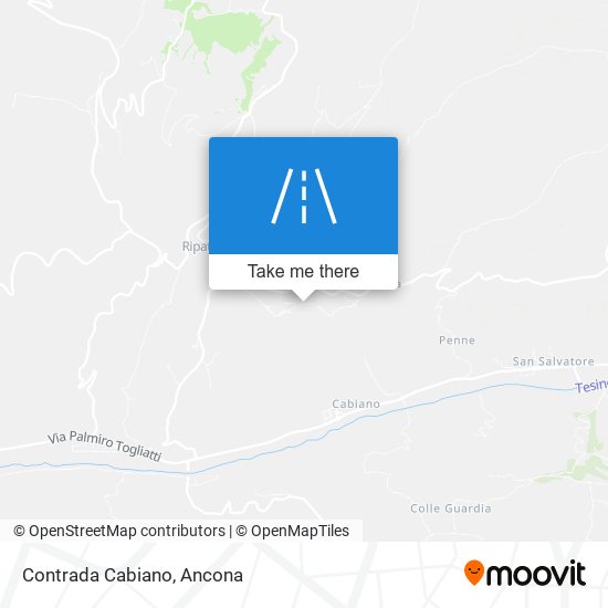 Contrada Cabiano map