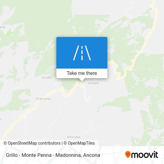 Grillo - Monte Penna - Madonnina map