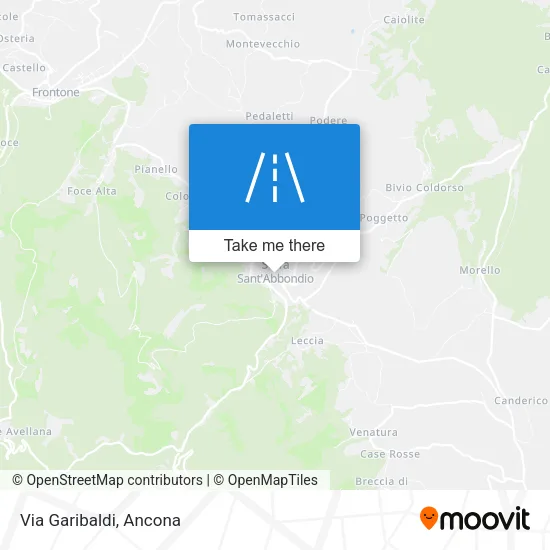 Via Garibaldi map