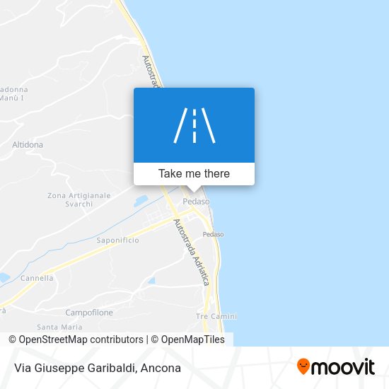 Via Giuseppe Garibaldi map
