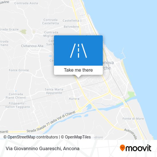 Via Giovannino Guareschi map