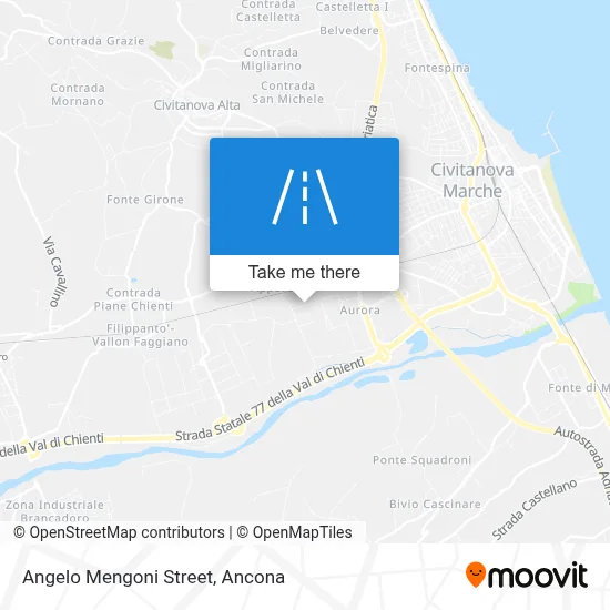 Angelo Mengoni Street map