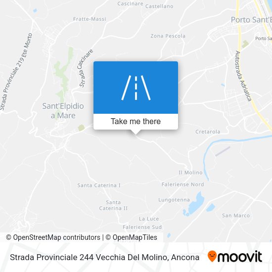Strada Provinciale 244 Vecchia Del Molino map
