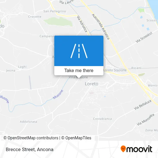 Brecce Street map