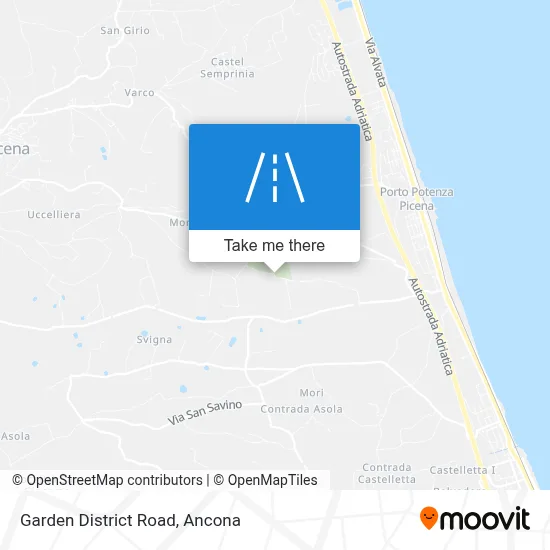 Garden District Road map