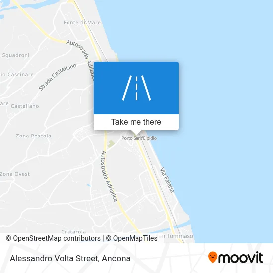 Alessandro Volta Street map