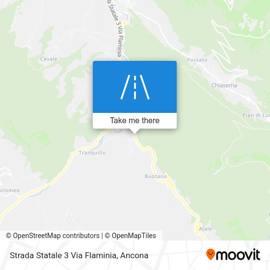 Strada Statale 3 Via Flaminia map