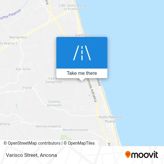 Varisco Street map