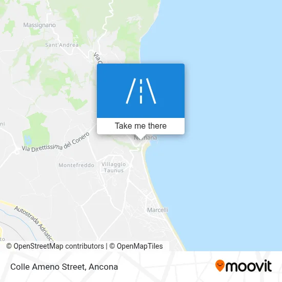 Colle Ameno Street map