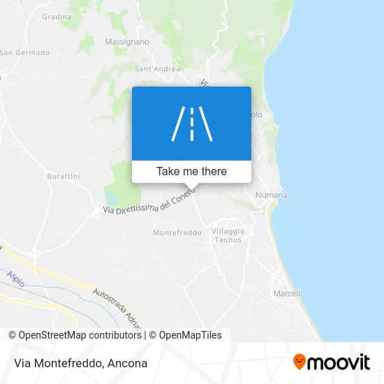 Montefreddo Street map