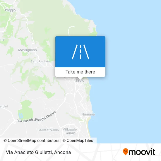 Via Anacleto Giulietti map