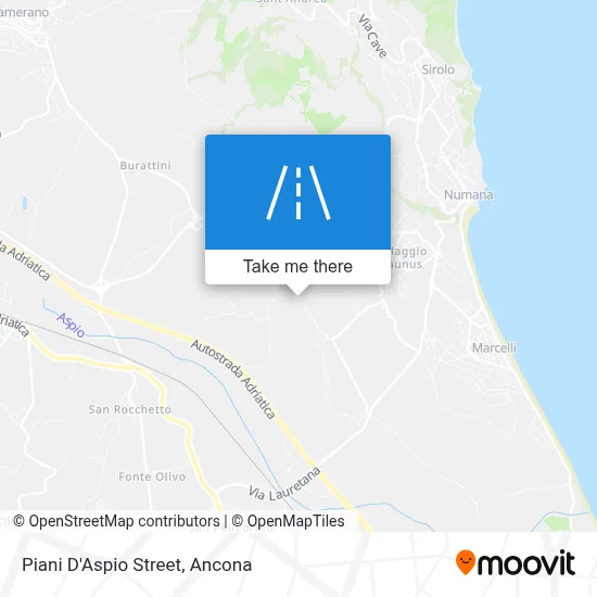 Piani D'Aspio Street map