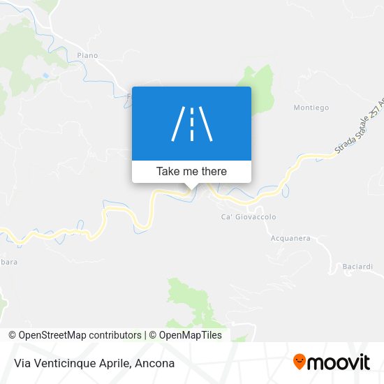 Via Venticinque Aprile map