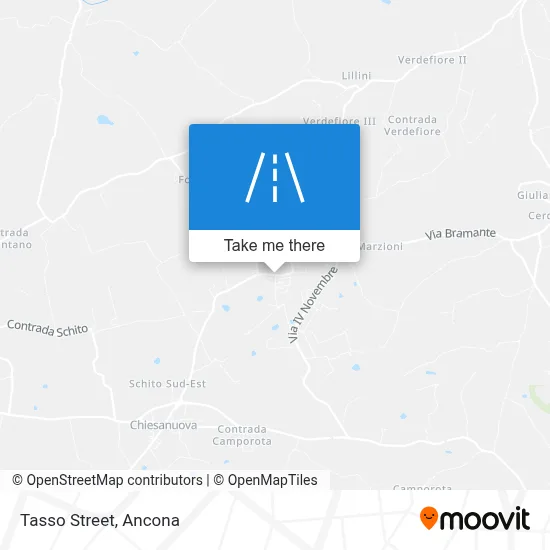 Tasso Street map