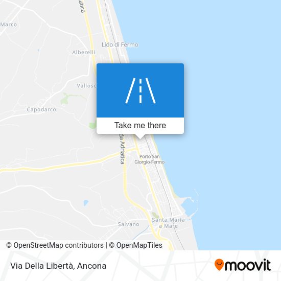 Via Della Libertà map