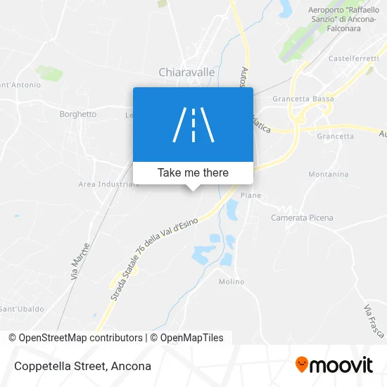 Coppetella Street map