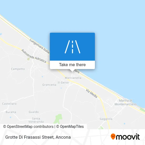 Grotte Di Frasassi Street map