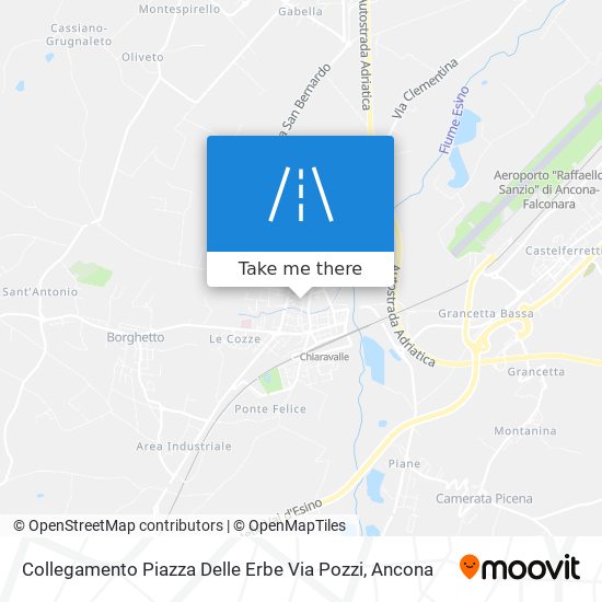 Collegamento Piazza Delle Erbe Via Pozzi map