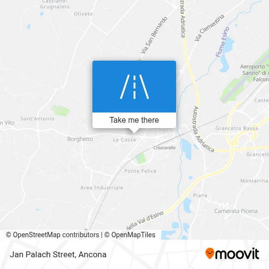 Jan Palach Street map