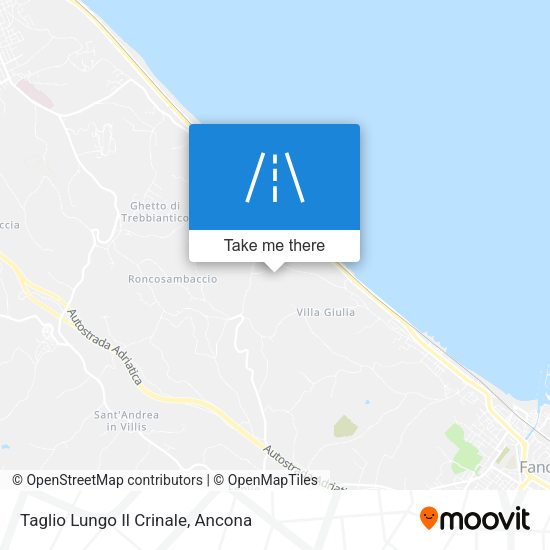 Taglio Lungo Il Crinale map