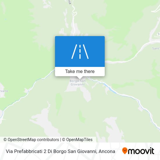 Via Prefabbricati 2 Di Borgo San Giovanni map