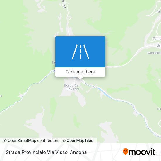 Strada Provinciale Via Visso map