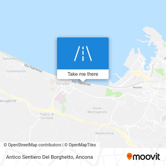 Antico Sentiero Del Borghetto map