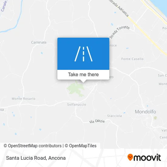 Santa Lucia Road map