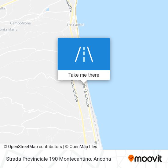 Strada Provinciale 190 Montecantino map