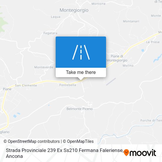 Strada Provinciale 239 Ex Ss210 Fermana Faleriense map