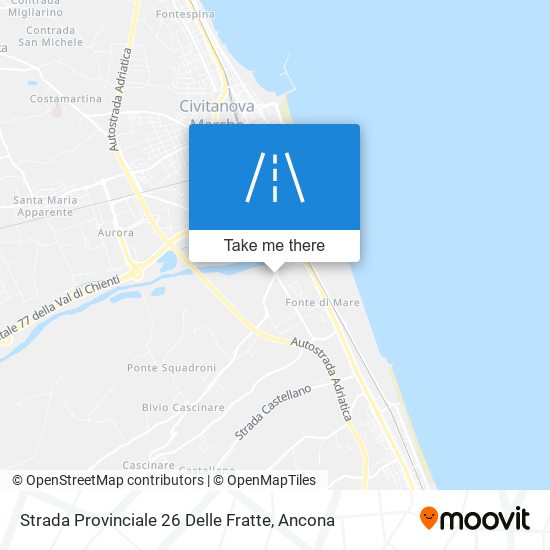 Strada Provinciale 26 Delle Fratte map