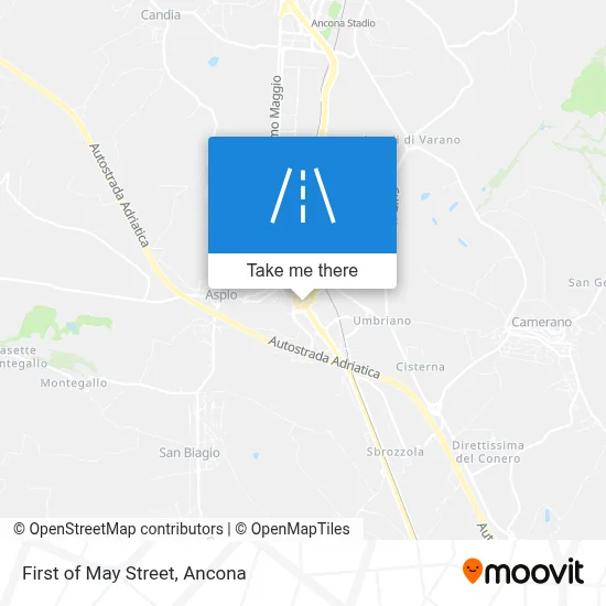 First of May Street map