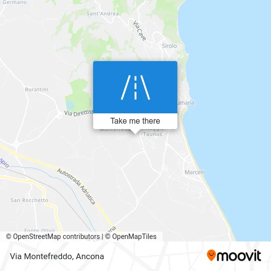 Montefreddo Street map