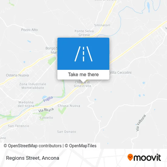 Regions Street map