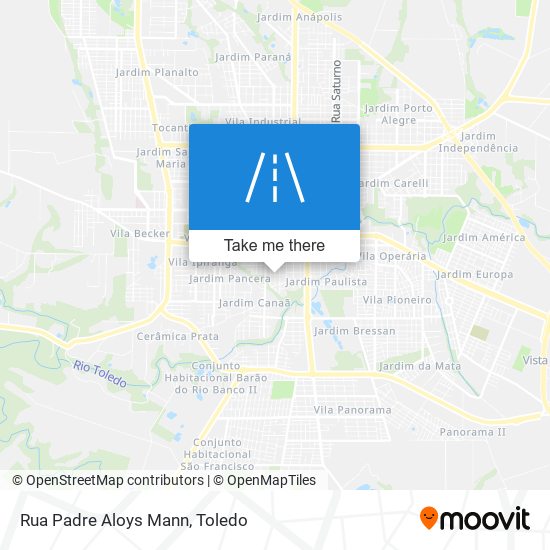 Mapa Rua Padre Aloys Mann