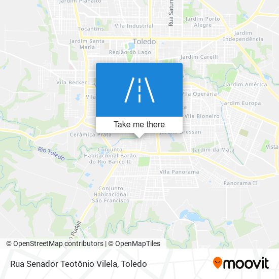 Mapa Rua Senador Teotônio Vilela