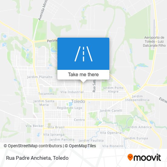 Mapa Rua Padre Anchieta