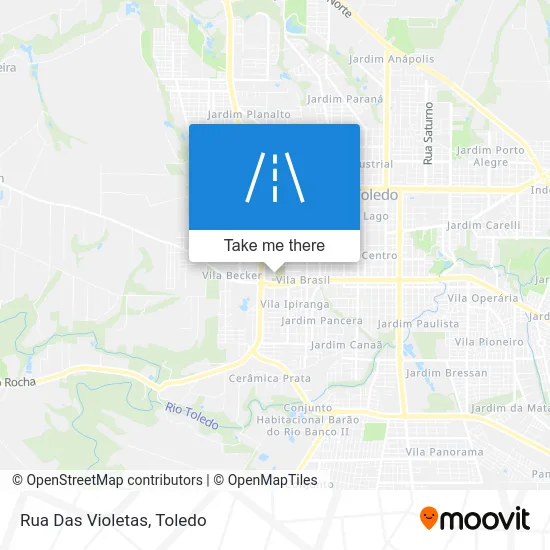 Rua Das Violetas map