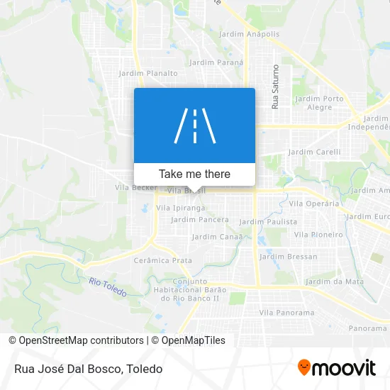 Rua José Dal Bosco map