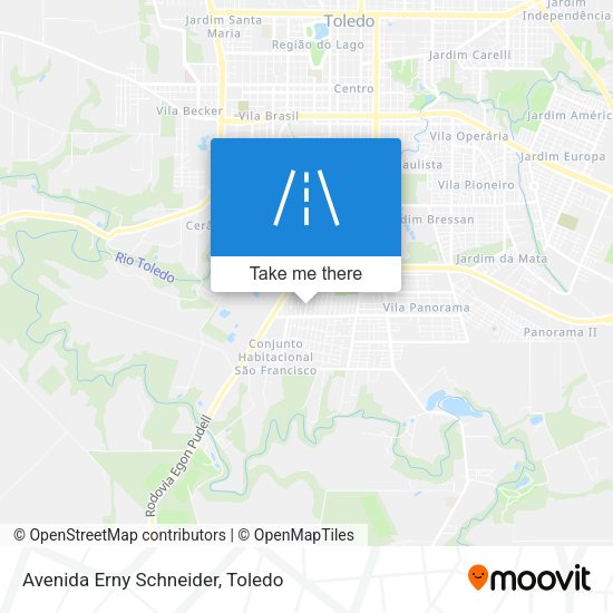 Avenida Erny Schneider map