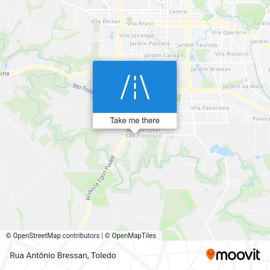 Rua Antônio Bressan map