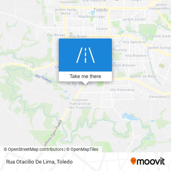 Mapa Rua Otacilio De Lima