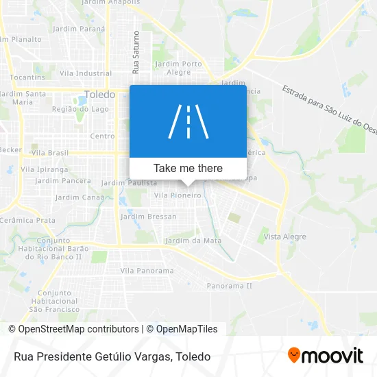 Rua Presidente Getúlio Vargas map
