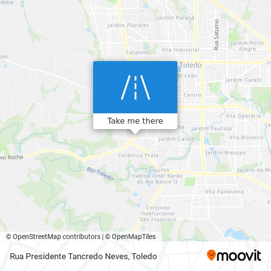 Mapa Rua Presidente Tancredo Neves