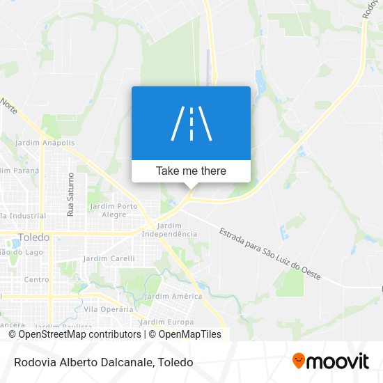 Rodovia Alberto Dalcanale map
