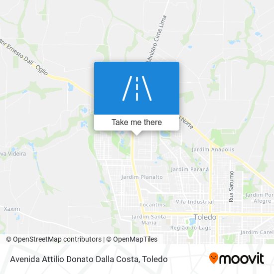 Mapa Avenida Attilio Donato Dalla Costa